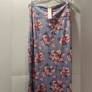 Floral Blue-gray and Pink Women's NEW Agnes & Dora Skirt